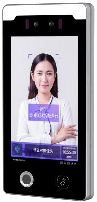 8寸人臉識別終端-銳瞳6Max Pro（雙目觸屏／對講／壁掛／指紋）